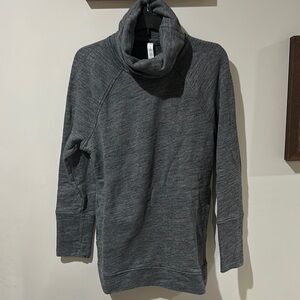lululemon athletica Heather Gray Cowl Neck Sweatshirt
